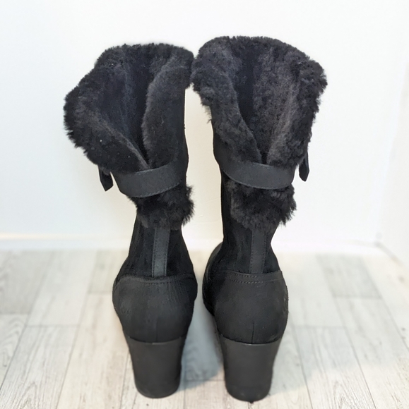 UGG Edelina waterproof suede wedge boots - Picture 7 of 16